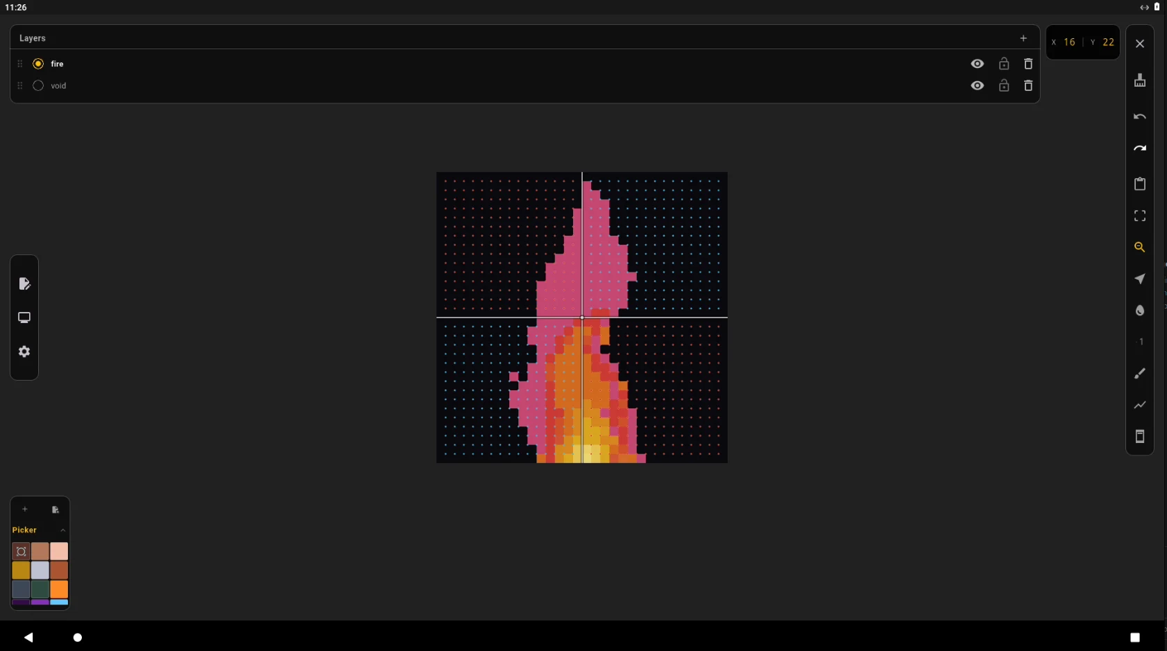 efer sprite: pixel art editor screenshot